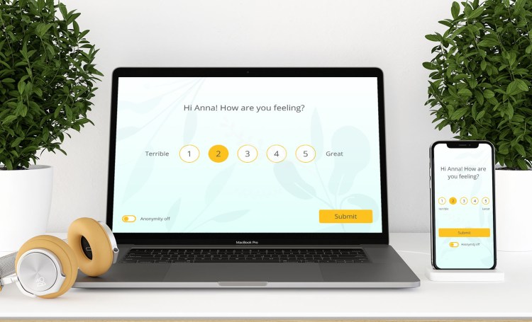 employee survey tool mockup
